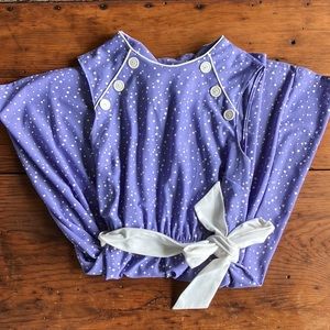 Vintage sleeveless polka dot dress